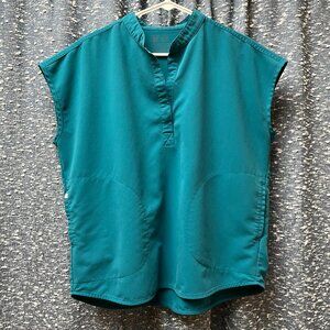 Figs Pacific Blue Rafaela Top Size Medium